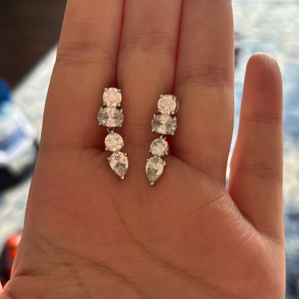 Elegant Silver Drop Earrings